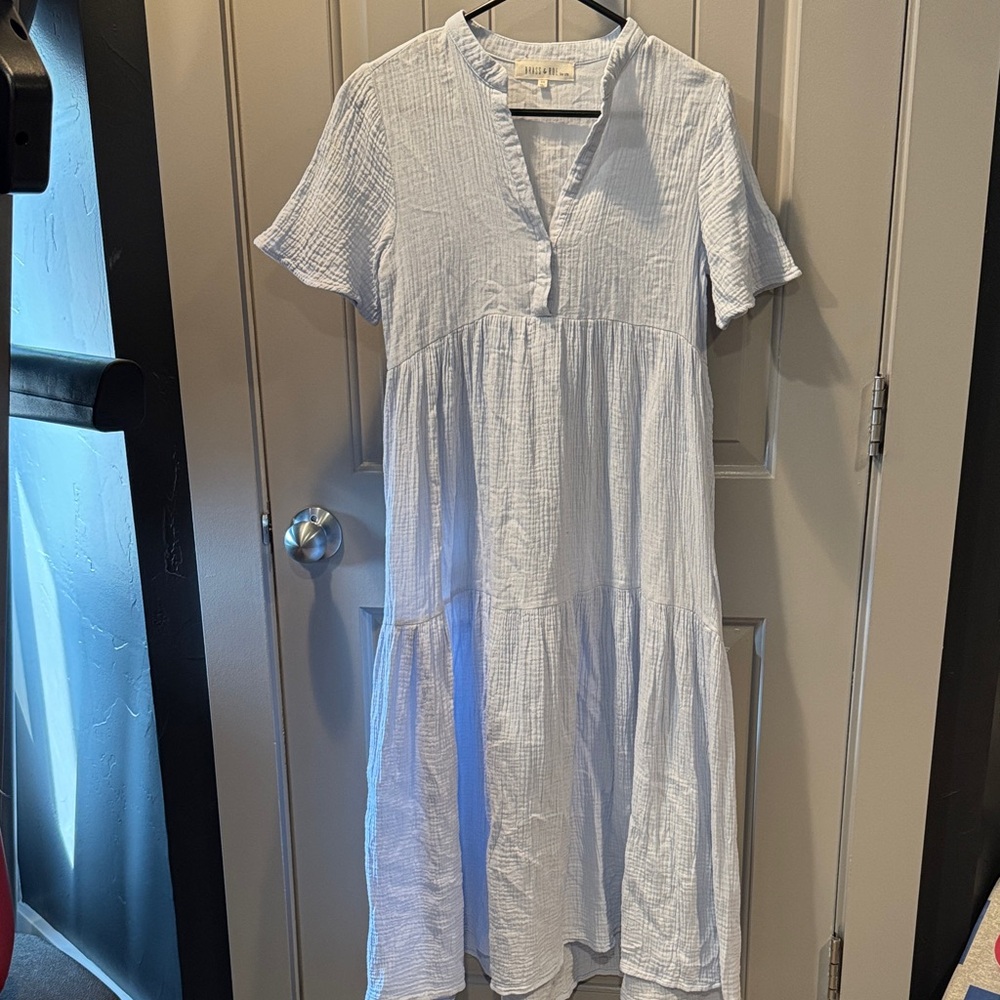 Brass and Roe light blue Midi Dress